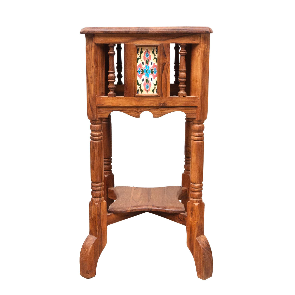 Oorvi Wooden Stool — The Purple Turtles Online Home Decor Store