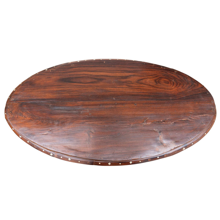 Oval Teapoy Rosewood