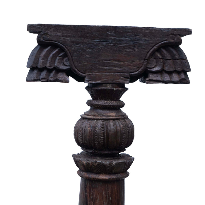 Wooden pillar Top & Base - Assorted