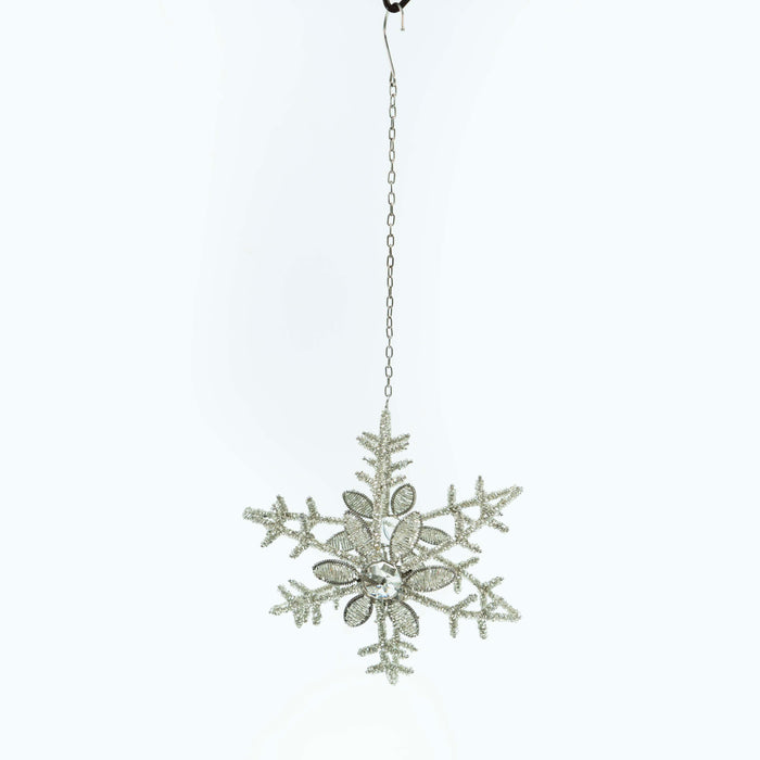 Handcrafted Floral Snowflake T-Light Holder