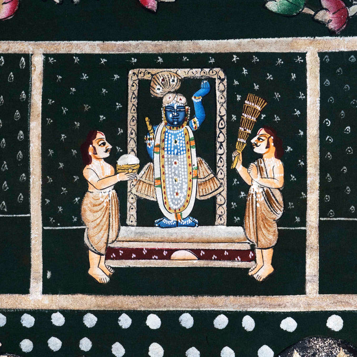 Shri Gopashmi Swaroop with 24 Utsav Swaroop Shri Nath Ji Pichwai Painting