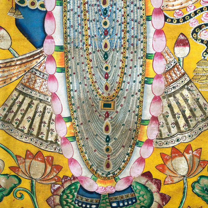 Shri Rajbhog Swaroop Kamal Talai Pichwai Painting