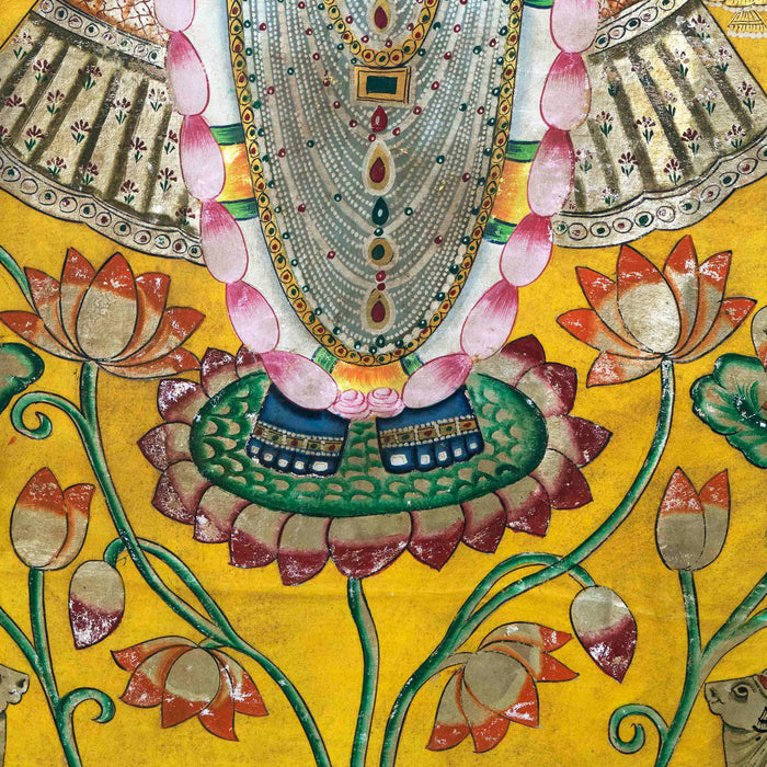 Shri Rajbhog Swaroop Kamal Talai Pichwai Painting