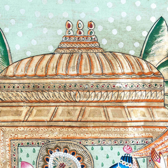 Tipara Swaroop with 24 Utsav Swaroop Shri Nath Ji Pichwai Painting