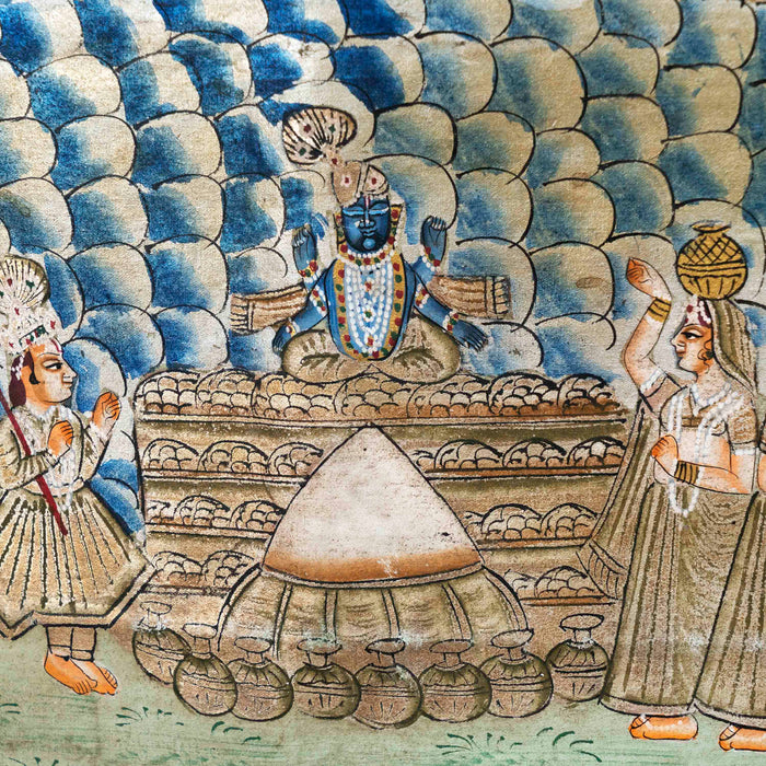 Tipara Swaroop with 24 Utsav Swaroop Shri Nath Ji Pichwai Painting