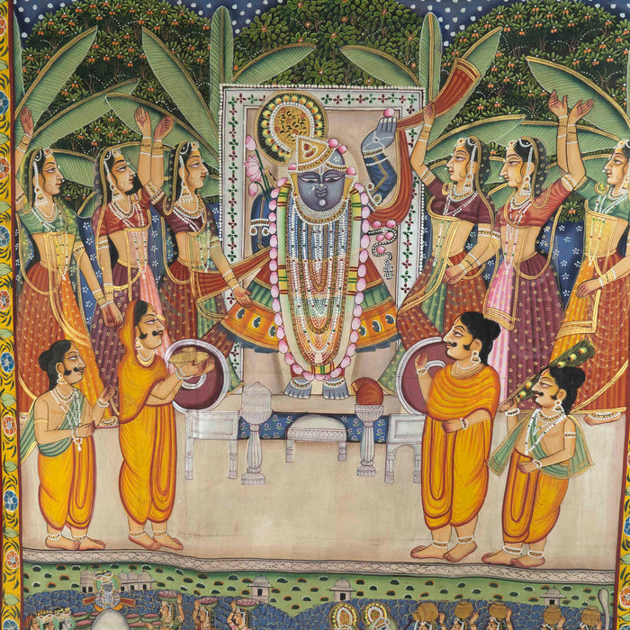Sarad Purnima Pichwai Painting