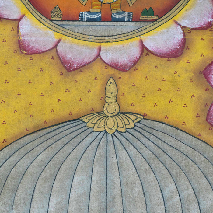 Raj Bhog Jai Vihar with Shri Nath Ji Other Swaroop Pichwai Painting