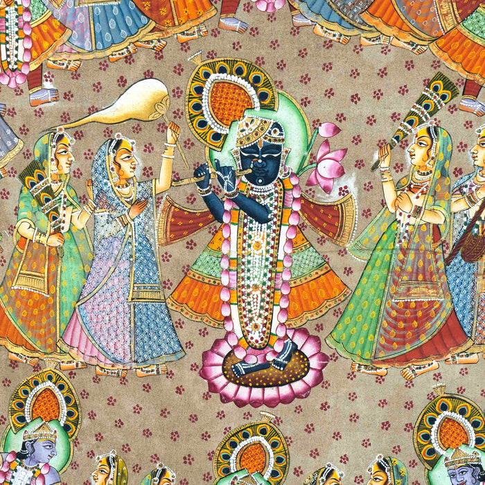 Shri Maha Raas leela Pichwai Painting with Frame