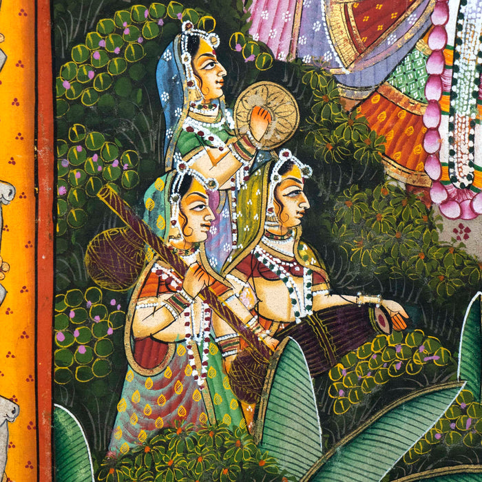 Shri Maha Raas leela Pichwai Painting with Frame