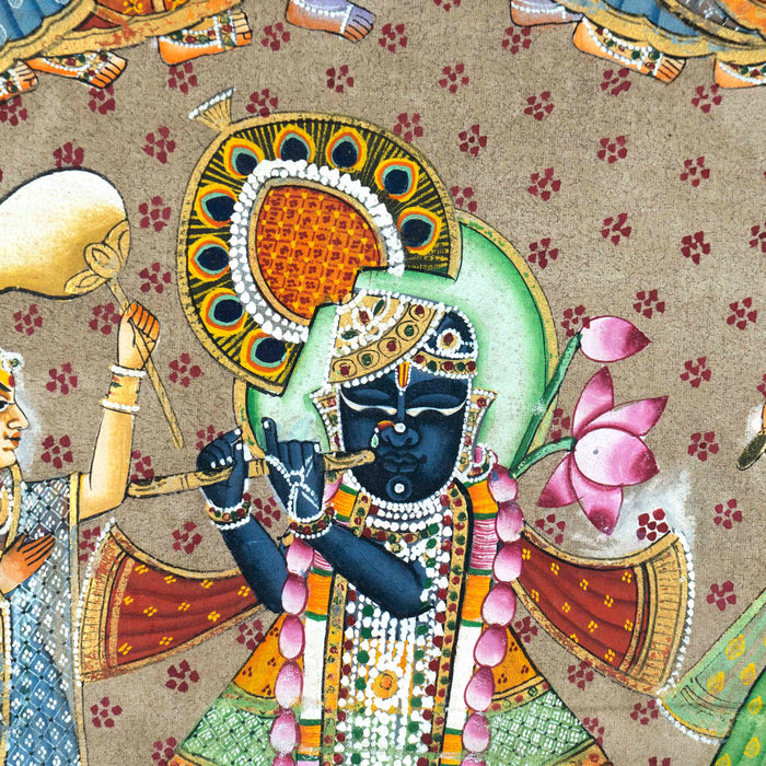 Shri Maha Raas leela Pichwai Painting with Frame