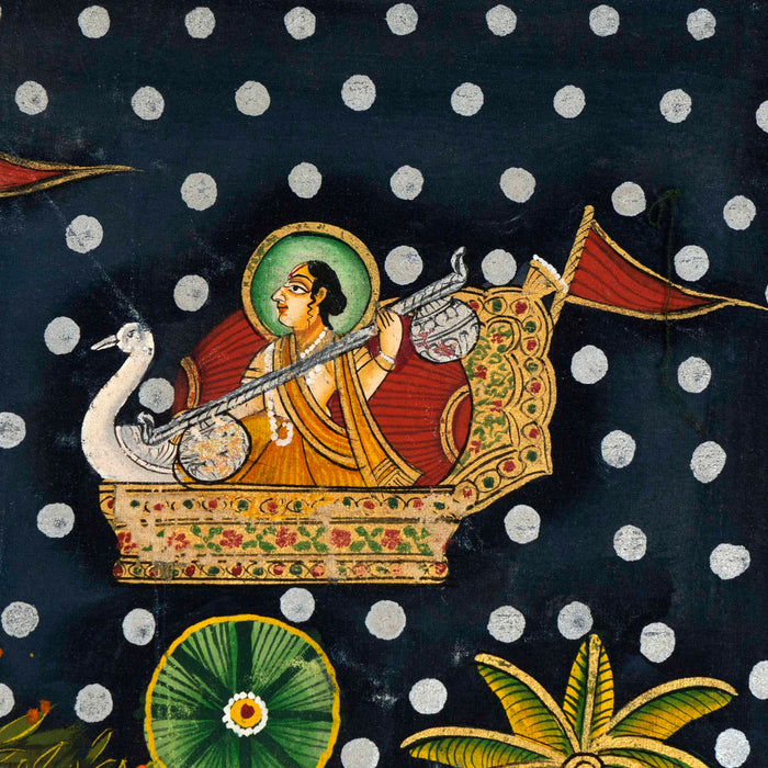 Shri Maha Raas leela Pichwai Painting with Frame