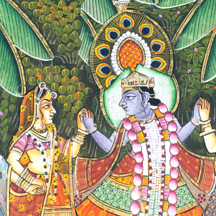 Shri Maha Raas leela Pichwai Painting with Frame