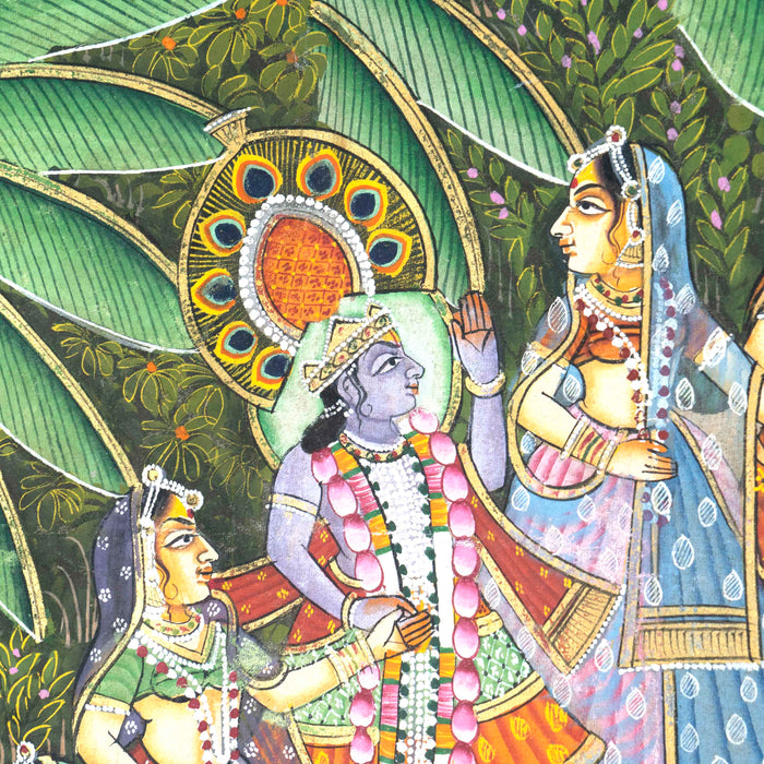 Shri Maha Raas leela Pichwai Painting with Frame