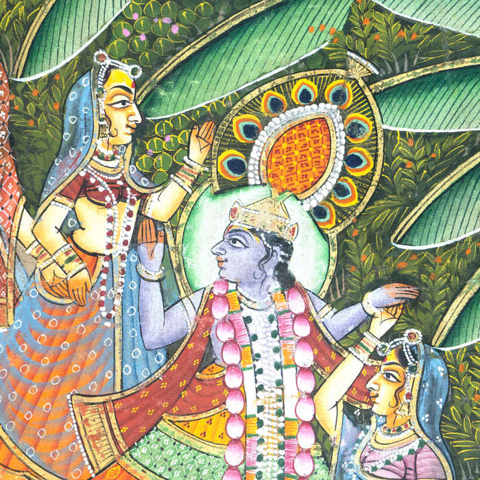 Shri Maha Raas leela Pichwai Painting with Frame