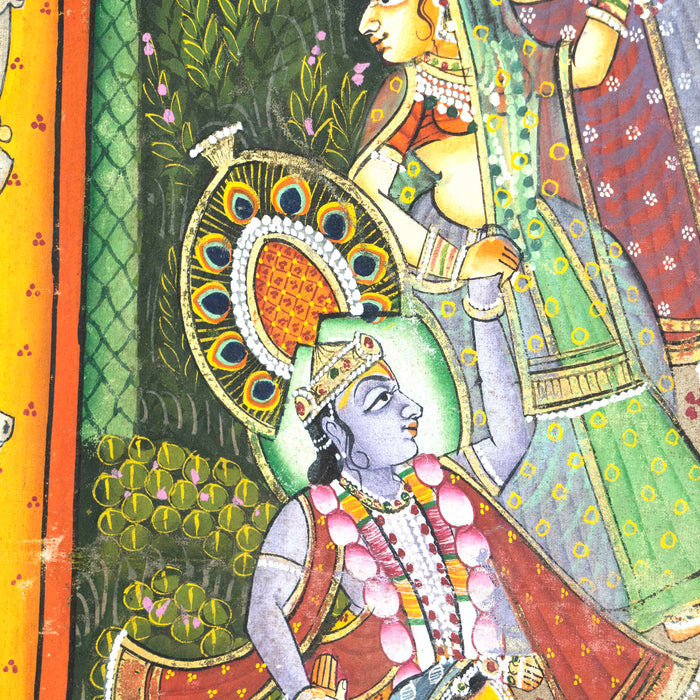 Shri Maha Raas leela Pichwai Painting with Frame