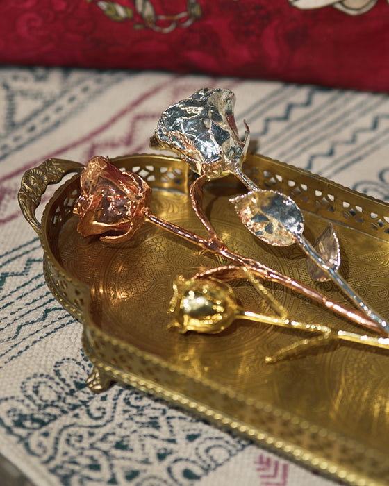 Fresh Red Rose Gold Dipped 18k