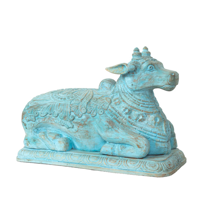 Nandhi Mango Wooden Blue