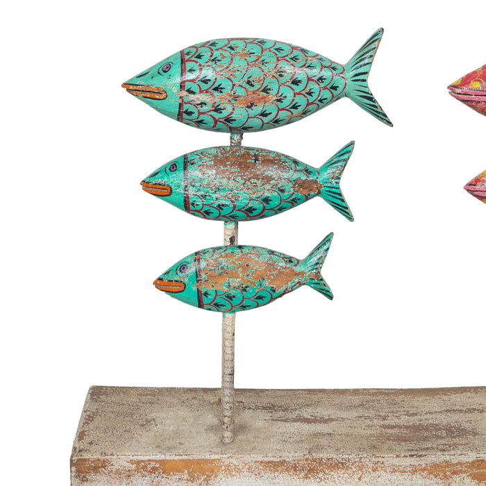 Maasa Mango Wood Fish Panel