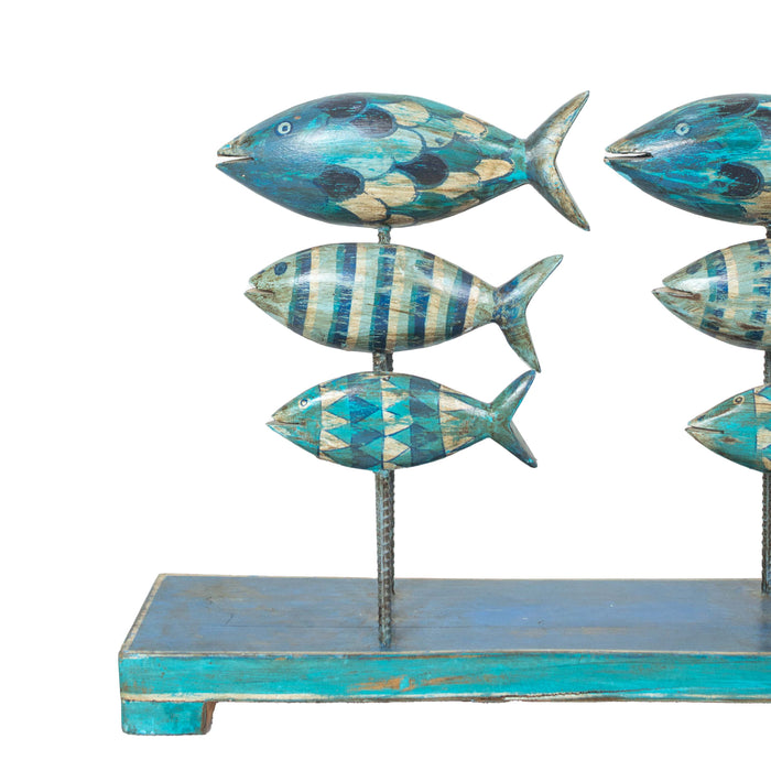 Maasa Mango Wood Fish Panel