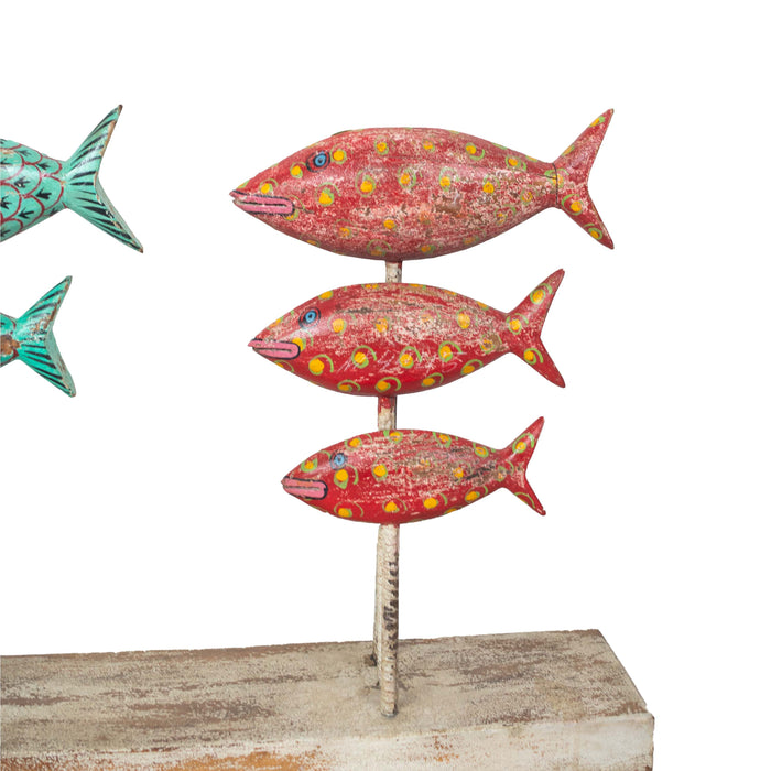 Maasa Mango Wood Fish Panel