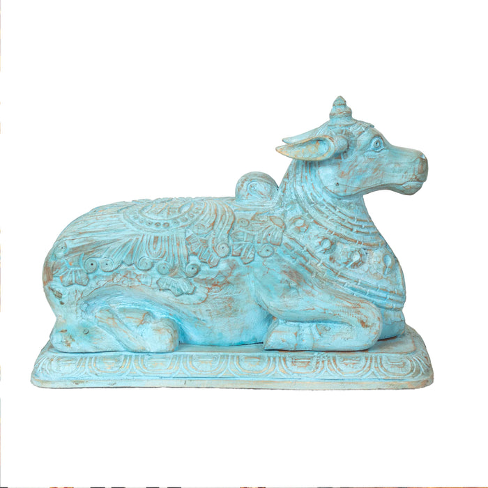 Nandhi Mango Wooden Blue