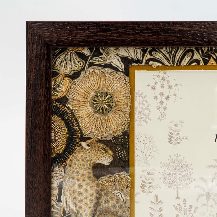 Cheetah Photo Frame - Black