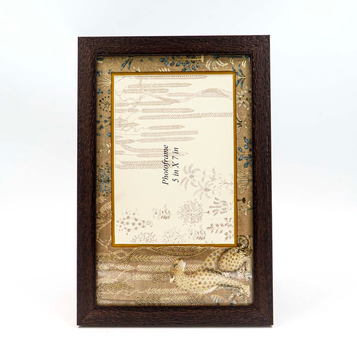 Cheetah Photo Frame - Beige