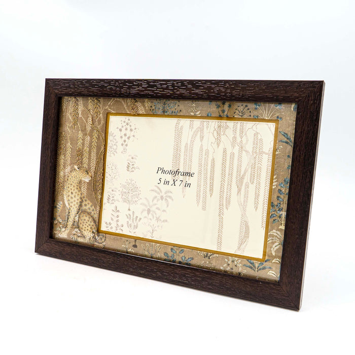 Cheetah Photo Frame - Beige