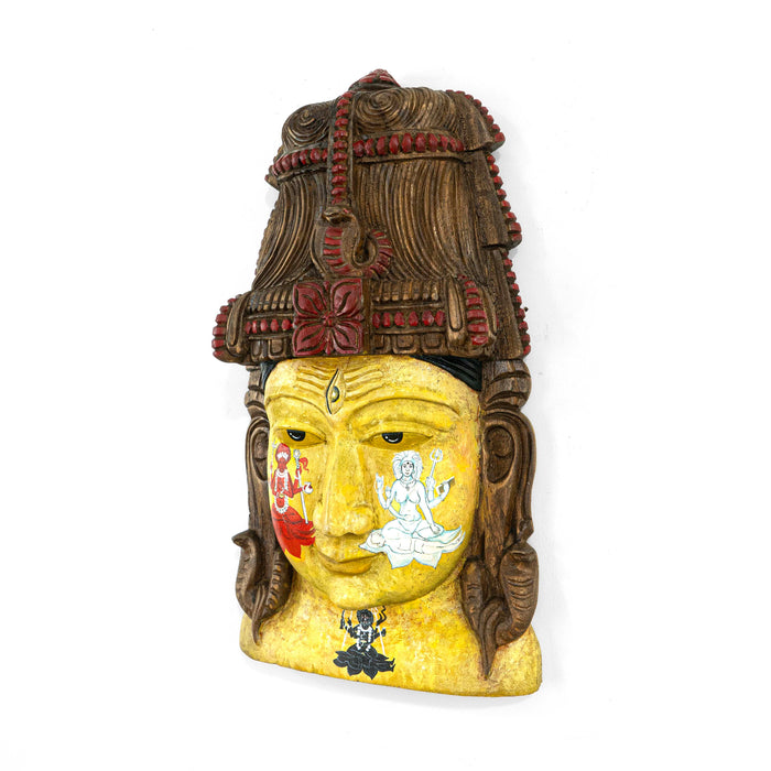 Shiva Mask Parvati Forms Wall Mounted