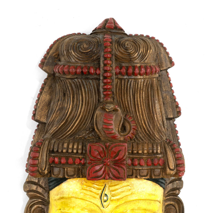 Shiva Mask Parvati Forms Wall Mounted