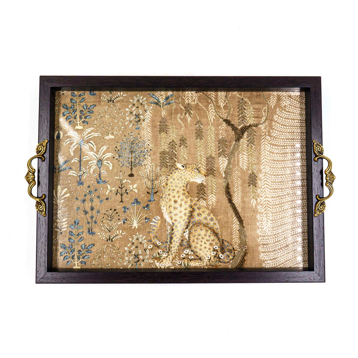 Cheetah Tray - Beige