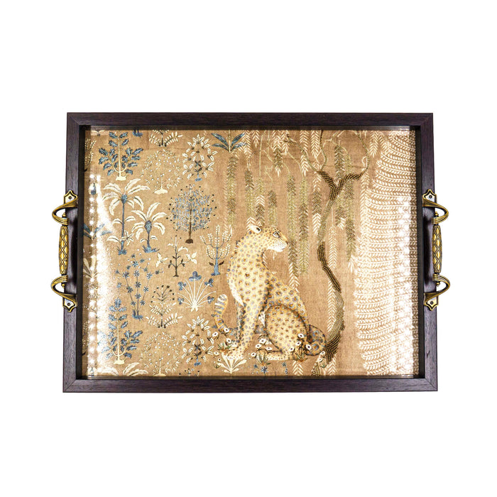 Cheetah Tray - Beige