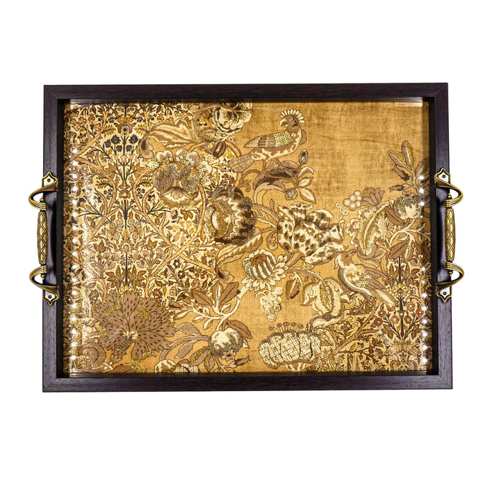 Jamavar Tray - Mustard