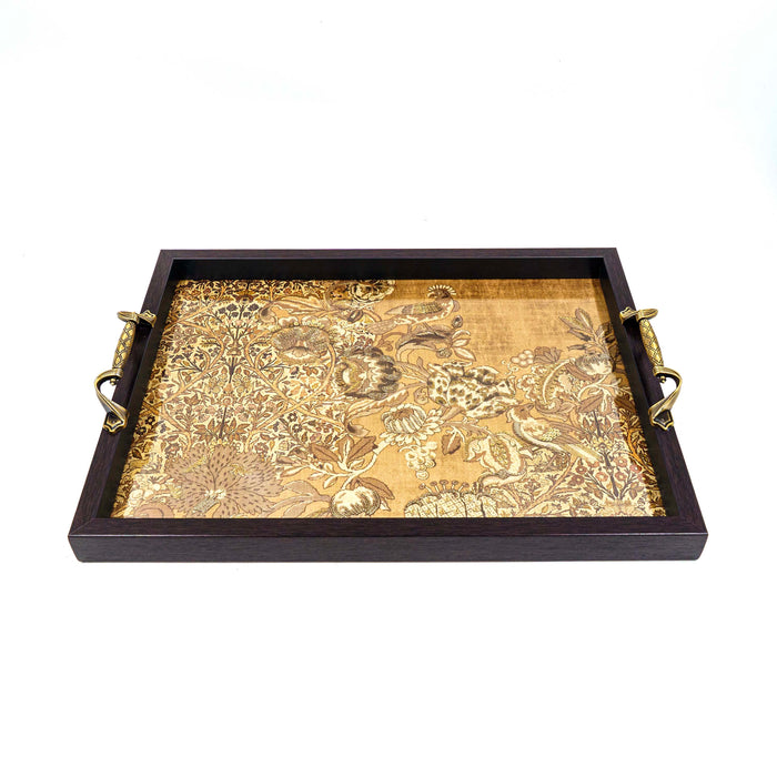 Jamavar Tray - Mustard