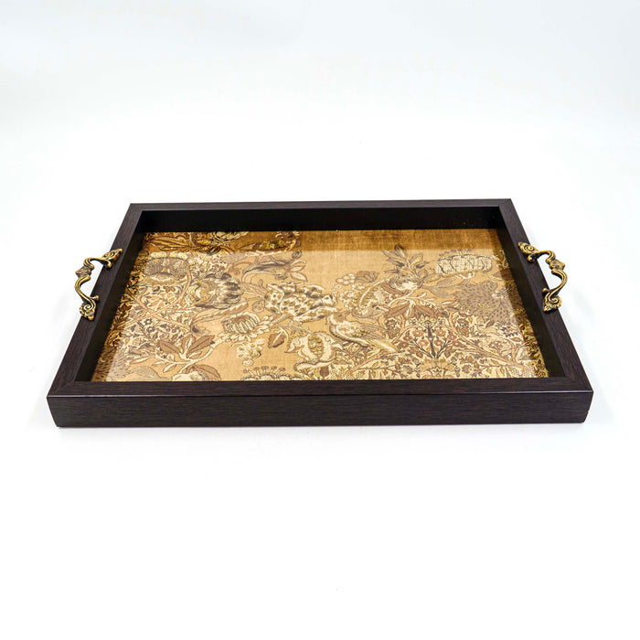 Jamavar Tray - Mustard