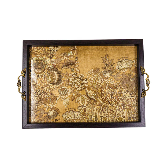 Jamavar Tray - Mustard