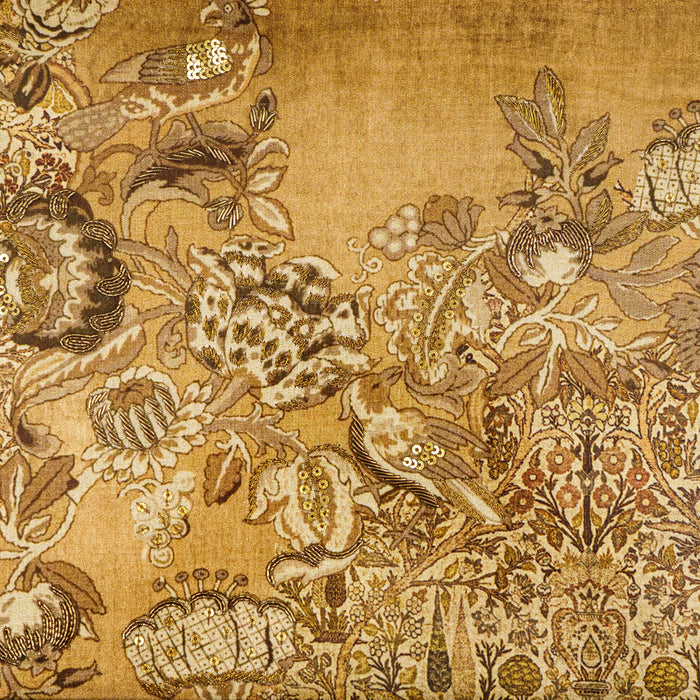 Jamavar Tray - Mustard