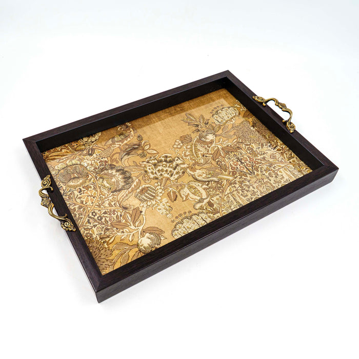 Jamavar Tray - Mustard