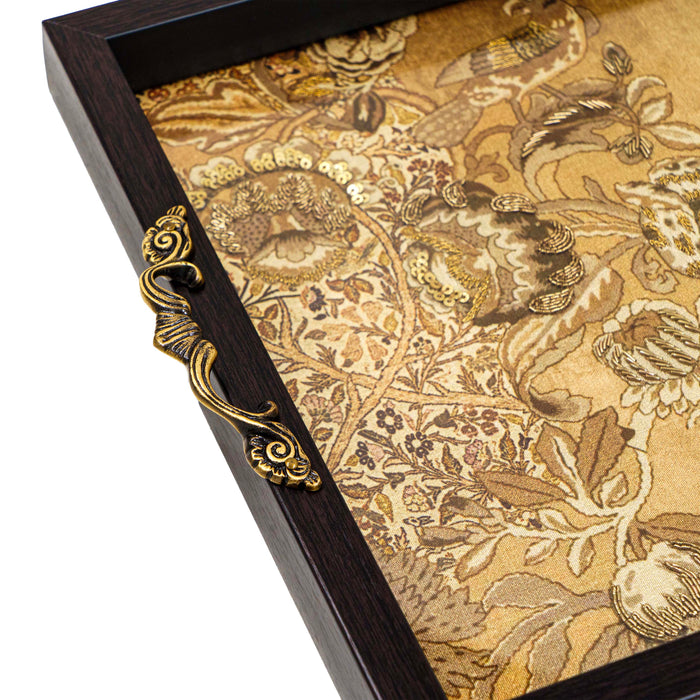 Jamavar Tray - Mustard