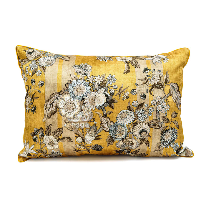 Gul Bagh Deco Cushion Cover - Yellow