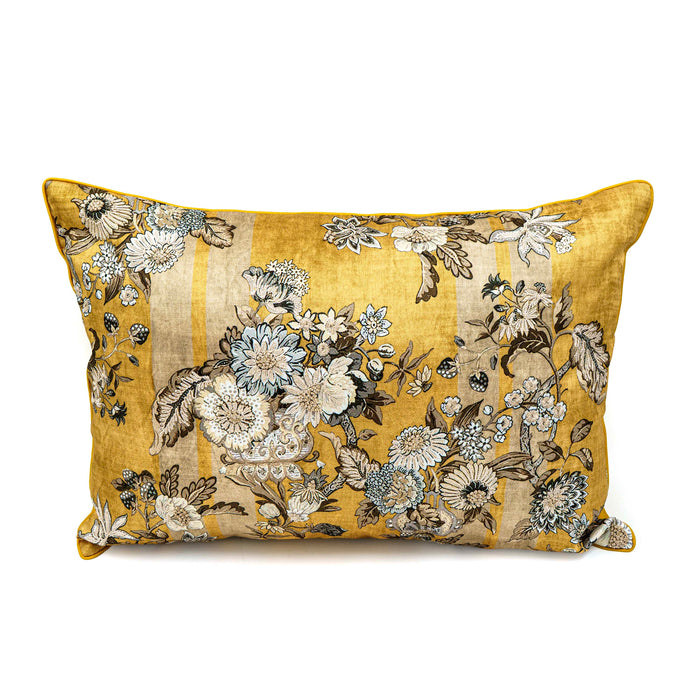 Gul Bagh Deco Cushion Cover - Yellow