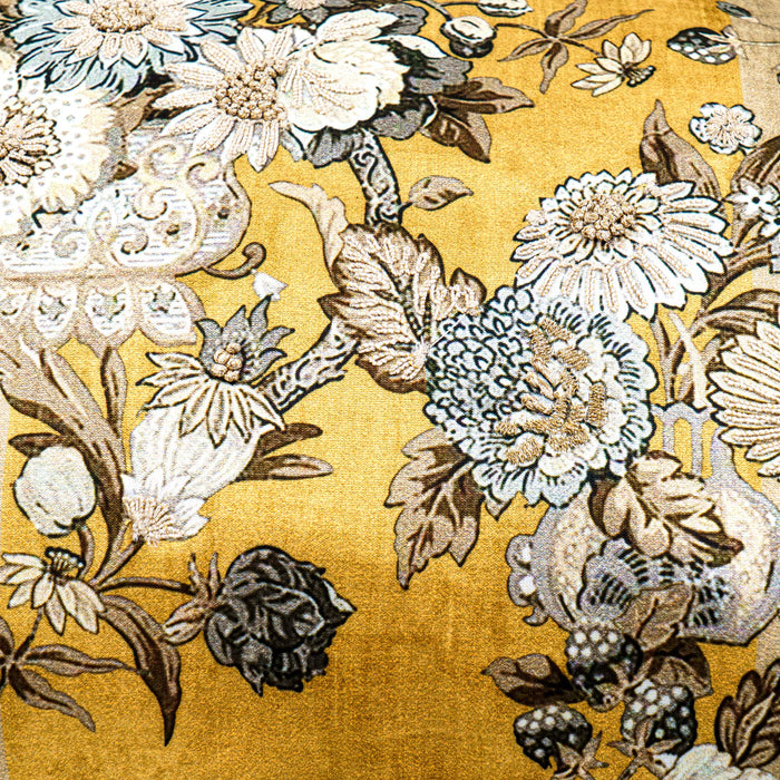 Gul Bagh Deco Cushion Cover - Yellow