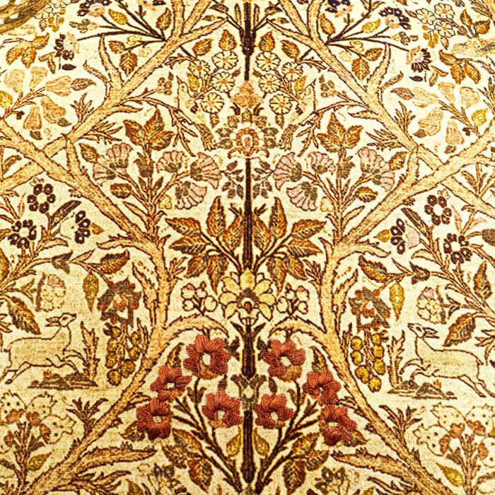 Jamavar  Cushion Cover - Mustard