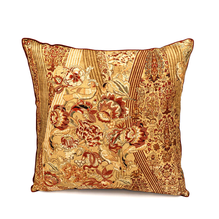 Jamavar  Cushion Cover - Rust