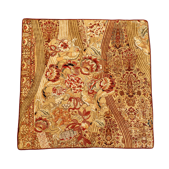 Jamavar  Cushion Cover - Rust
