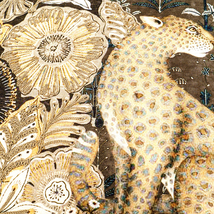 Cheetah Cushion Cover - Black