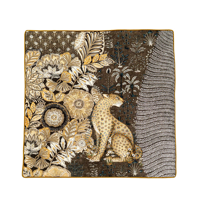 Cheetah Cushion Cover - Black