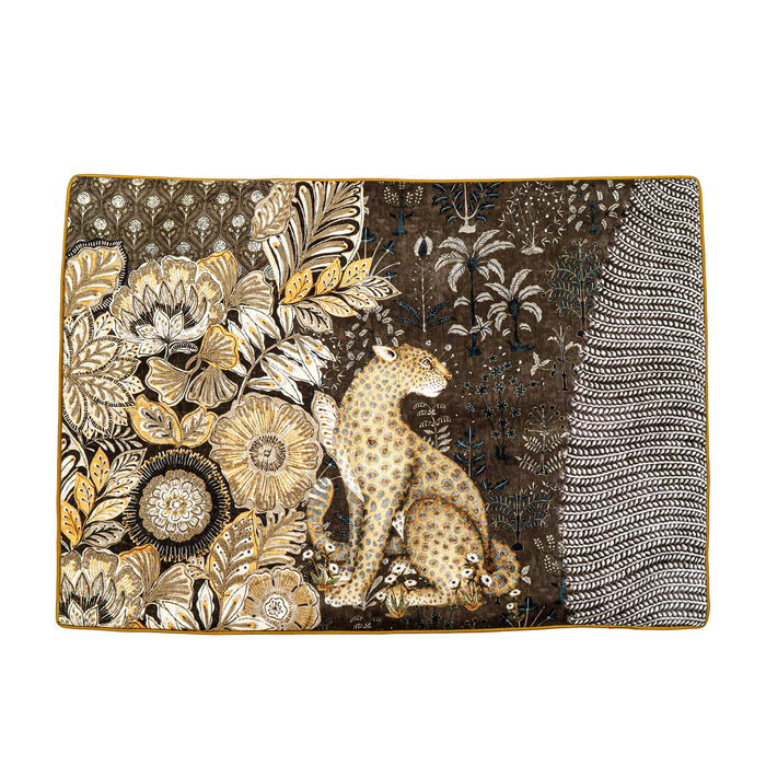 Cheetah Deco Cushion Cover - Black