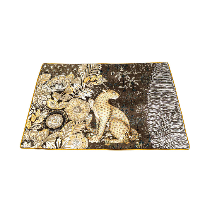 Cheetah Deco Cushion Cover - Black