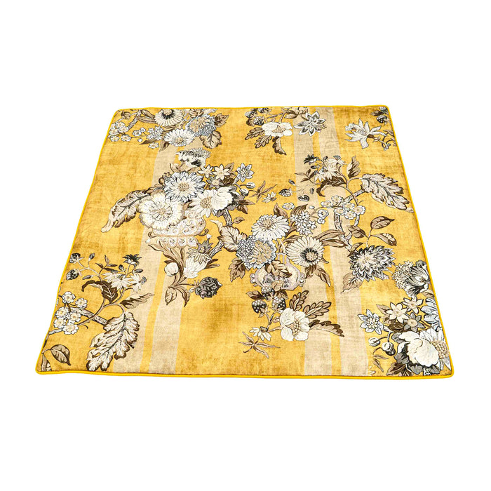 Gul Bagh Cushion Cover - Yellow